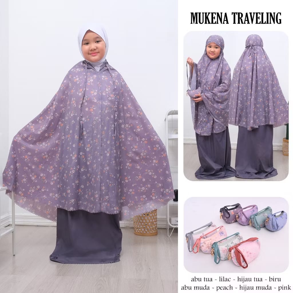 mukena anak sutra silk