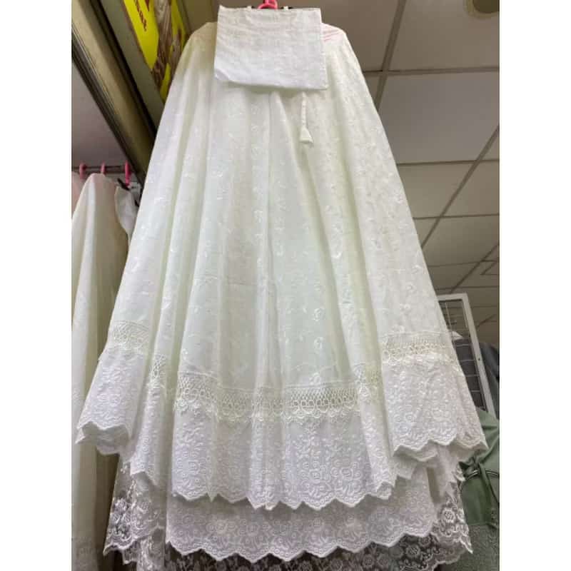 mukena katun paris renda kecil