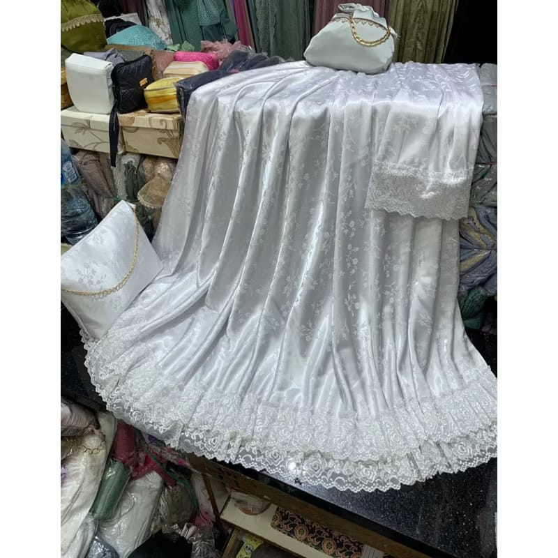 mukena sutra dop renda 